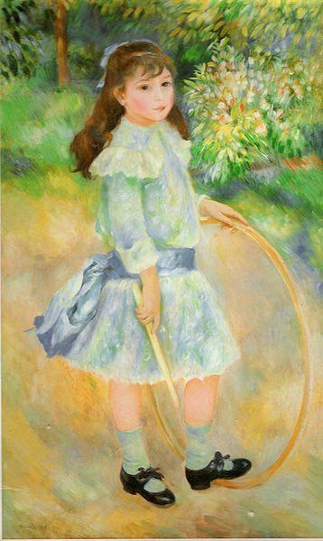 Pierre-Auguste Renoir Girl With a Hoop,